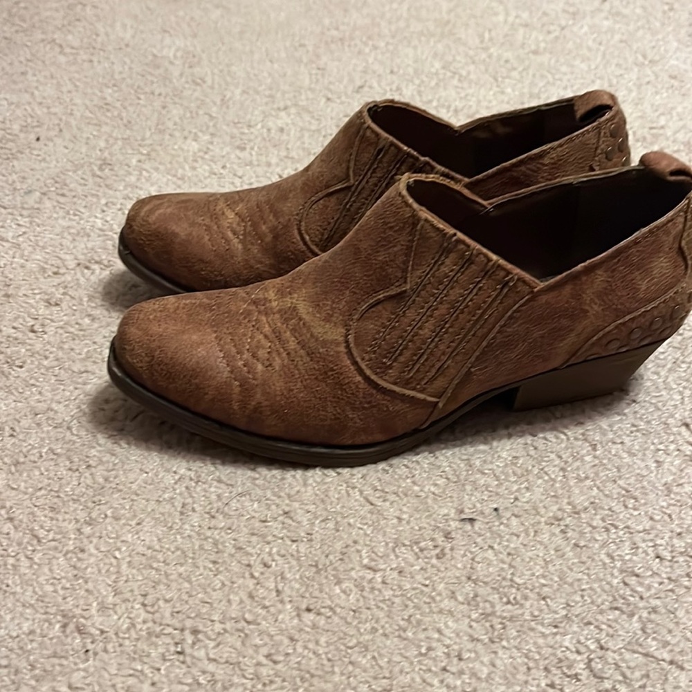 Western booties lightly worn